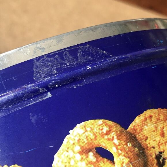 Vintage Seagull Danish Butter Cookie Tin Round Beach House Decor Denmark Rare - Picture 15 of 16